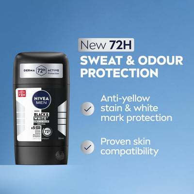 Nivea - Men Black & White Invisible Original Anti - Perspirant Stick - Zambeel