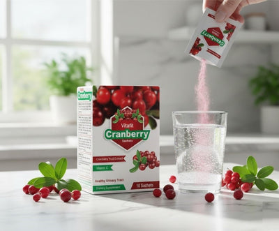 Vitafit Cranberry Sachets - Cranberry Fruit Extract with Vitamin C - Zambeel