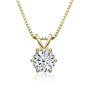 1 Karat Moissanite Necklace For Women - Zambeel