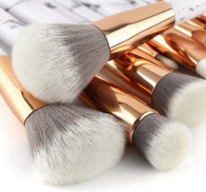 11 Sets of Marble Makeup Brush with Makeup Brush Beauty Makeup Kit 11 Makeup Brush Sets - Zambeel