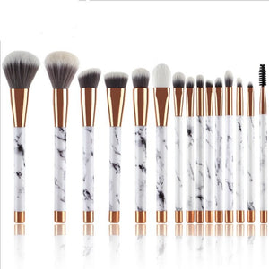 11 Sets of Marble Makeup Brush with Makeup Brush Beauty Makeup Kit 11 Makeup Brush Sets - Zambeel