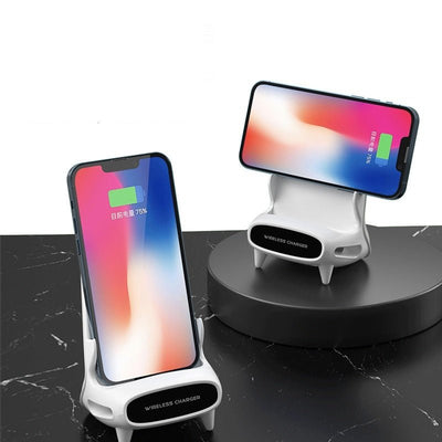 15W Desktop Vertical Wireless Fast Charging Universal Mobile Phone Tablet Desktop Bracket - Zambeel