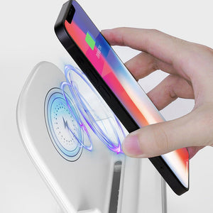 15W Desktop Vertical Wireless Fast Charging Universal Mobile Phone Tablet Desktop Bracket - Zambeel