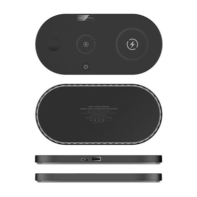 15w Fast Charge Desktop Multi - function Wireless Charger - Zambeel