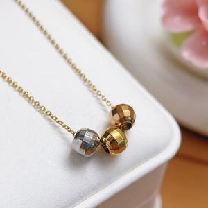 18K Real Gold Necklace In A Titanium Steel Furnace A Minimalist, Light - luxury Piece Of Jewelry - Zambeel