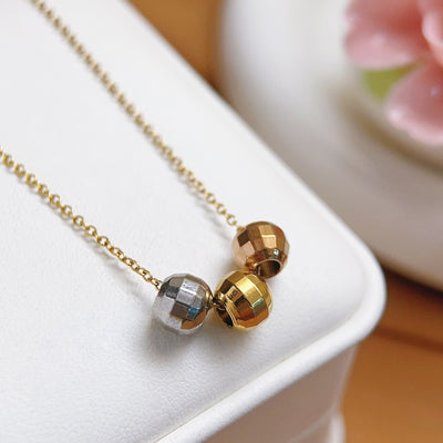 18K Real Gold Necklace In A Titanium Steel Furnace A Minimalist, Light - luxury Piece Of Jewelry - Zambeel