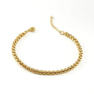 18K Stainless Steel Anchor Chain Bracelet For Men And Women - Zambeel