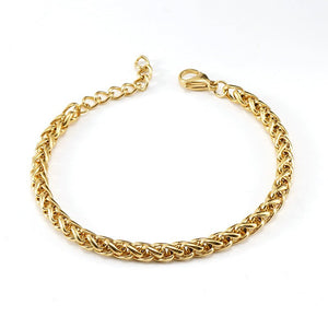 18K Stainless Steel Anchor Chain Bracelet For Men And Women - Zambeel
