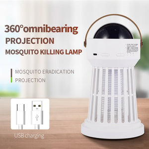 2 In 1 Electric Mosquito Killer Lamp Star Ceiling Projection Kill Mosquitoes For Outdoor And Indoor - Zambeel