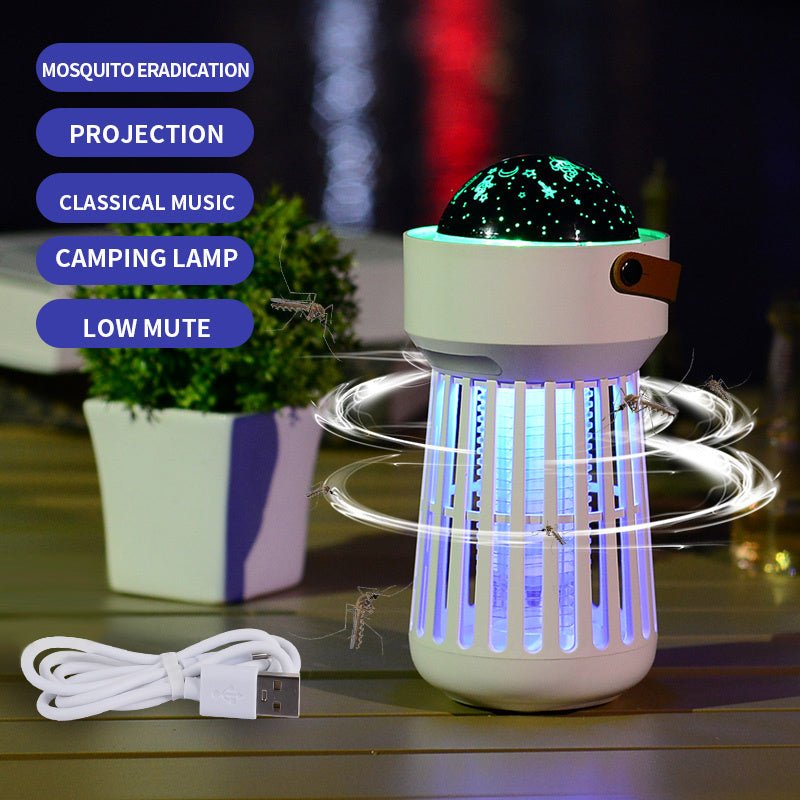 2 In 1 Electric Mosquito Killer Lamp Star Ceiling Projection Kill Mosquitoes For Outdoor And Indoor - Zambeel