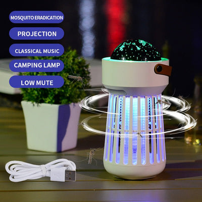 2 In 1 Electric Mosquito Killer Lamp Star Ceiling Projection Kill Mosquitoes For Outdoor And Indoor - Zambeel
