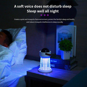 2 In 1 Electric Mosquito Killer Lamp Star Ceiling Projection Kill Mosquitoes For Outdoor And Indoor - Zambeel
