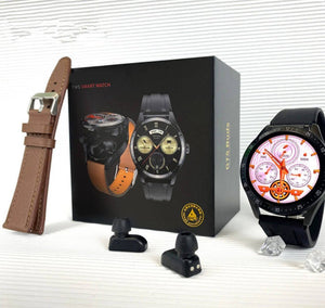 2 In 1 HI - FI Wireless Earphones Men Smart Watch - Zambeel