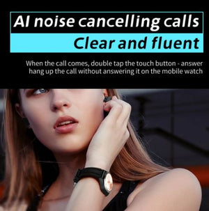 2 In 1 HI-FI Wireless Earphones Men Smart Watch - Zambeel
