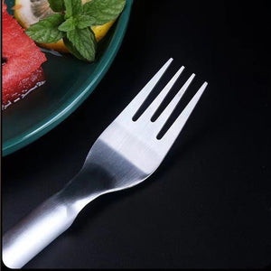 2 In 1 Watermelon Fork Slicer Multi - purpose Stainless Steel Watermelon Slicer Cutter Kitchen Fruit Cutting Fork Fruit Divider Kitchen Gadgets - Zambeel