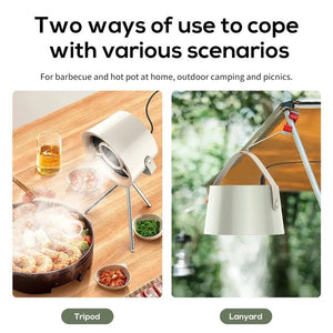2024 New Portable Desktop Exhaust Fan Small Kitchen Hood Extractor Barbecue USB Charging Desktop Range Hoods Mini Suction Cooker Hood Kitchen Gadgets - Zambeel