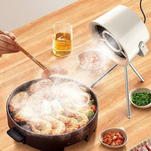 2024 New Portable Desktop Exhaust Fan Small Kitchen Hood Extractor Barbecue USB Charging Desktop Range Hoods Mini Suction Cooker Hood Kitchen Gadgets - Zambeel