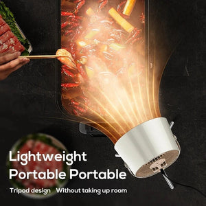2024 New Portable Desktop Exhaust Fan Small Kitchen Hood Extractor Barbecue USB Charging Desktop Range Hoods Mini Suction Cooker Hood Kitchen Gadgets - Zambeel