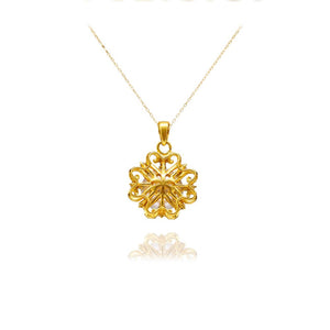 24K Gold SUN Necklace Jewelry Simple Choker Pendant Woman Accessories Fashion Creative Gift - Zambeel