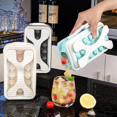 2in1 Portable Silicone Ice Ball Mold Ice Maker Water Bottle Ice Cube Mould Bottle Creative Ice Ball Diamond Curling Summer Kitchen Gadgets - Zambeel