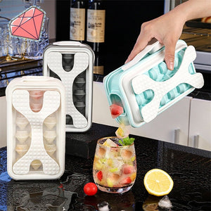2in1 Portable Silicone Ice Ball Mold Ice Maker Water Bottle Ice Cube Mould Bottle Creative Ice Ball Diamond Curling Summer Kitchen Gadgets - Zambeel