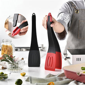 3 In 1 Frying Spatula Clip Silicone Food Clip Frying Steak Pancakes Shovel Slotted Turners Kitchen Tools Cooking Utensils Kitchen Gadgets - Zambeel