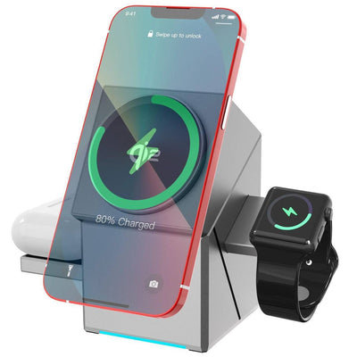 3 - in - 1 Magnetic Wireless Charger © - Zambeel