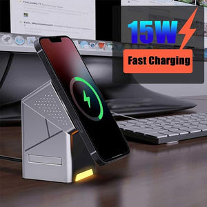 3 - in - 1 Magnetic Wireless Charger © - Zambeel