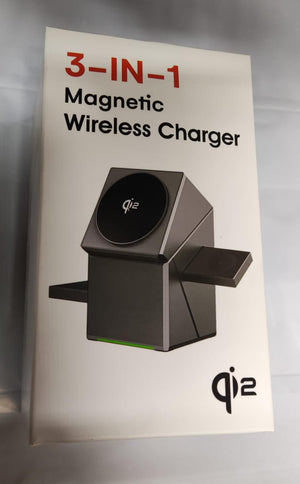 3 - in - 1 Magnetic Wireless Charger © - Zambeel