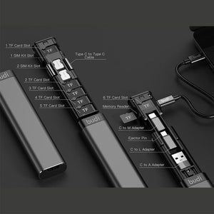 3 In 1 Multi - function Smart Adapter Card Storage Data Cable USB Box Universal For Phone Protable Phone Supplies - Zambeel