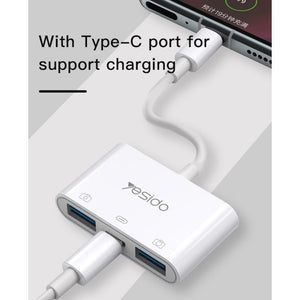 3 In 1 Type C OTG Adapter Connector - Zambeel