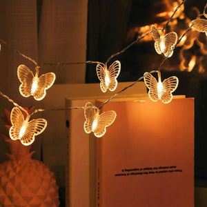 3 Meters 20 Lights Butterfly Christmas Decoration Light String - Zambeel