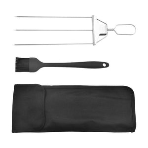 3 - Prong Skewer Stick Needles Kebab 3 Way Forks Stainless Steel Barbecue Grill Fork Household BBQ Non - stick - Zambeel
