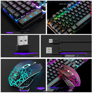 3 Wireless Charging Keyboard And Mouse Set - Zambeel
