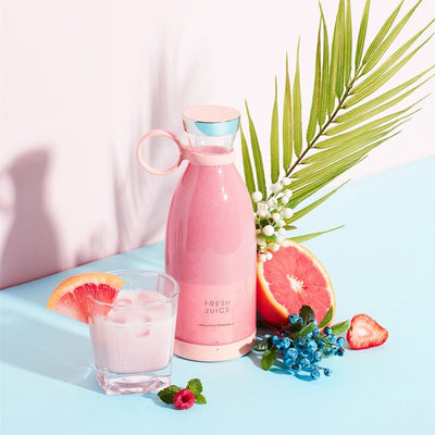 350ML Electric Juicer Blender Mixer USB Rechargeable Machine Household Portable Blender Maker Cup Kitchen Tool Kit - Zambeel