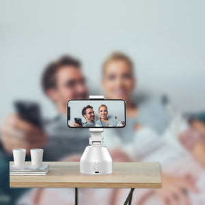 360 - Degree Object Tracking Bracket Smart Phone Live Broadcast PTZ Face Recognition New Mobile Phone Live Broadcast Bracket - Zambeel