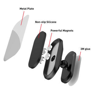 360 Degree Rotating Magnetic Car Phone Holder - Zambeel