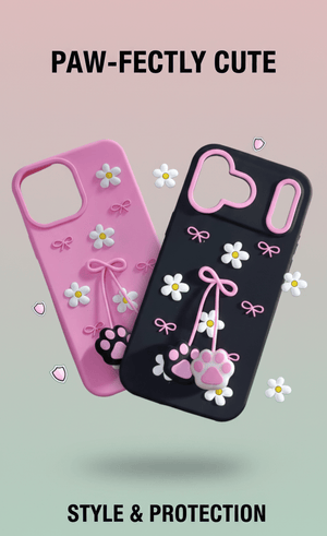 3D Cat Paw Daisy Case - Zambeel