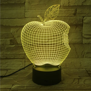 3D Fruit Colorful Night Light - Zambeel