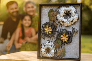 3D Metal Floral Wall Art - Zambeel