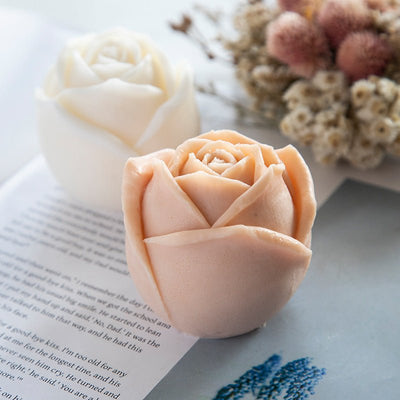 3D Rose Flower Silicone Resin Mold DIY Candle Aromatherapy Soap Ice Cubes Kitchen Chocolate Crafts - Zambeel