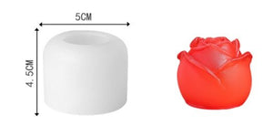 3D Rose Flower Silicone Resin Mold DIY Candle Aromatherapy Soap Ice Cubes Kitchen Chocolate Crafts - Zambeel