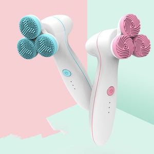 3D Smart Massage Cleanser Electric Cleanser Electric Silicone Facial Cleanser - Zambeel