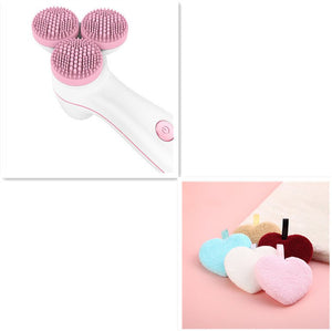 3D Smart Massage Cleanser Electric Cleanser Electric Silicone Facial Cleanser - Zambeel