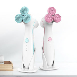 3D Smart Massage Cleanser Electric Cleanser Electric Silicone Facial Cleanser - Zambeel
