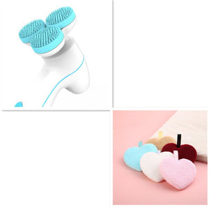 3D Smart Massage Cleanser Electric Cleanser Electric Silicone Facial Cleanser - Zambeel