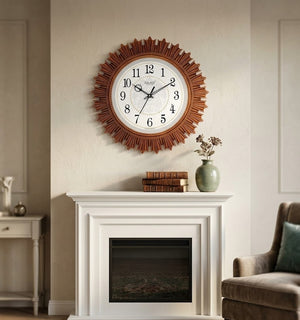 Solace Royal Sunburst Designer Wall Clock