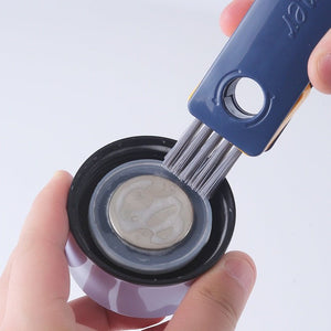 4 In 1 Bottle Gap Cleaner Brush Multifunctional Cup Cleaning Brushes Water Bottles Clean Tool Mini Silicone U - shaped Brush Kitchen Gadgets - Zambeel