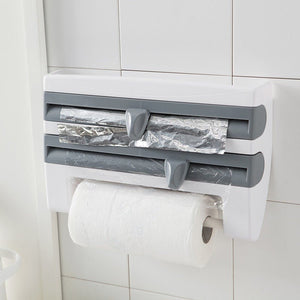 4 - In - 1 Kitchen Roll Holder Dispenser Kitchen Foil Film Wrap Tissue Paper 4 IN 1 Kitchen Roll Holder Dispenser - Zambeel