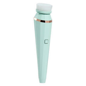 4 In 1 USB Rechargeable Electric Facial Cleansing Brush Soft Skin Care Portable Massager Face Brush Deep Cleaning Device - Zambeel